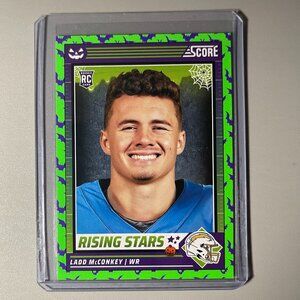 2024 Panini Ladd McConkey Rookie Card Green Bats Halloween Score A Treat #42